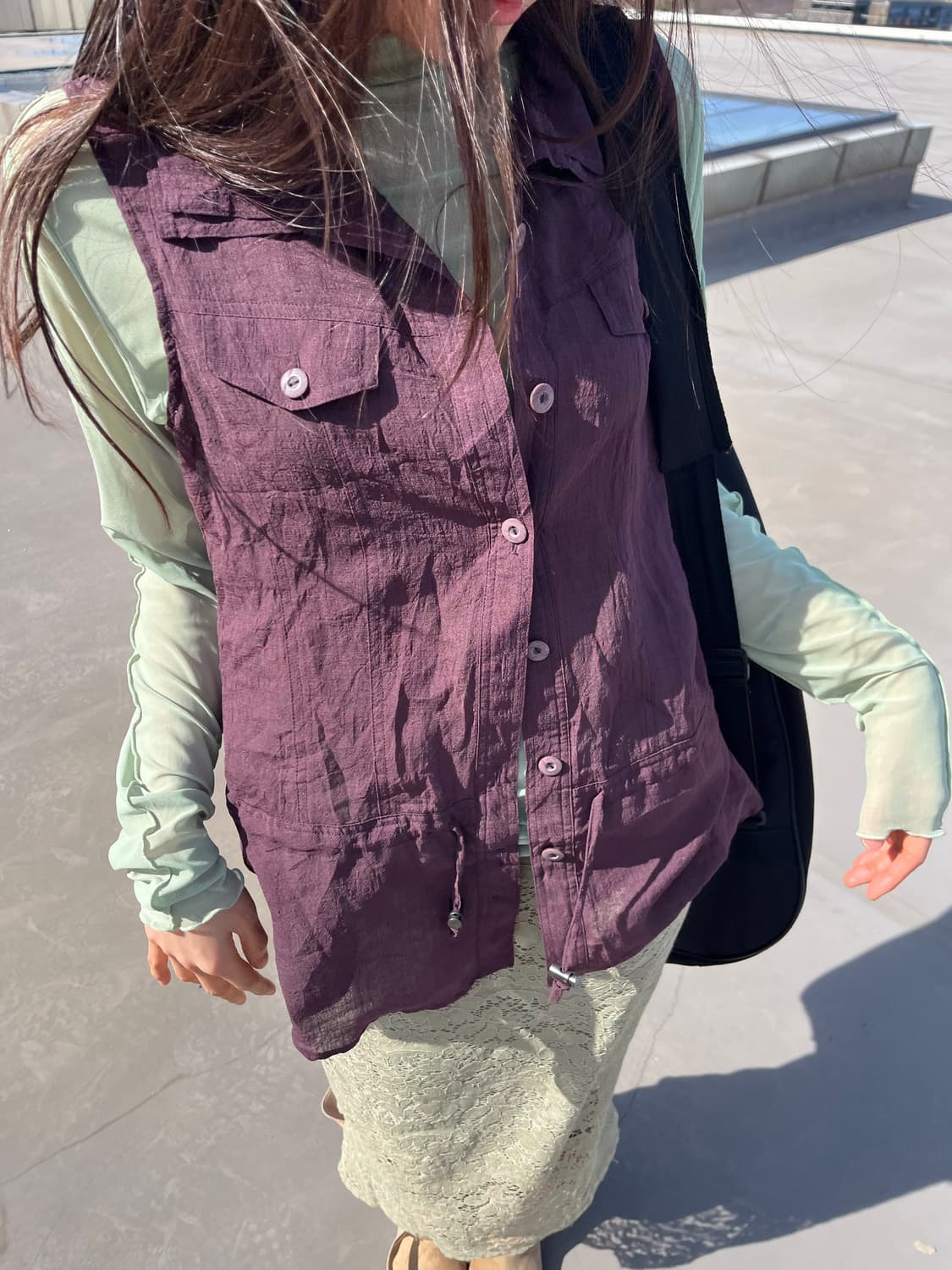 Utility Crinkle Vest 유틸리티 크링클 베스트 상품이미지2