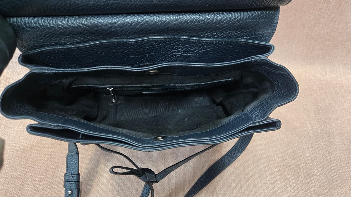 정품 랑방컬렉션 JL 로고 블랙 레더 토트백 / 숄더백 상품이미지8