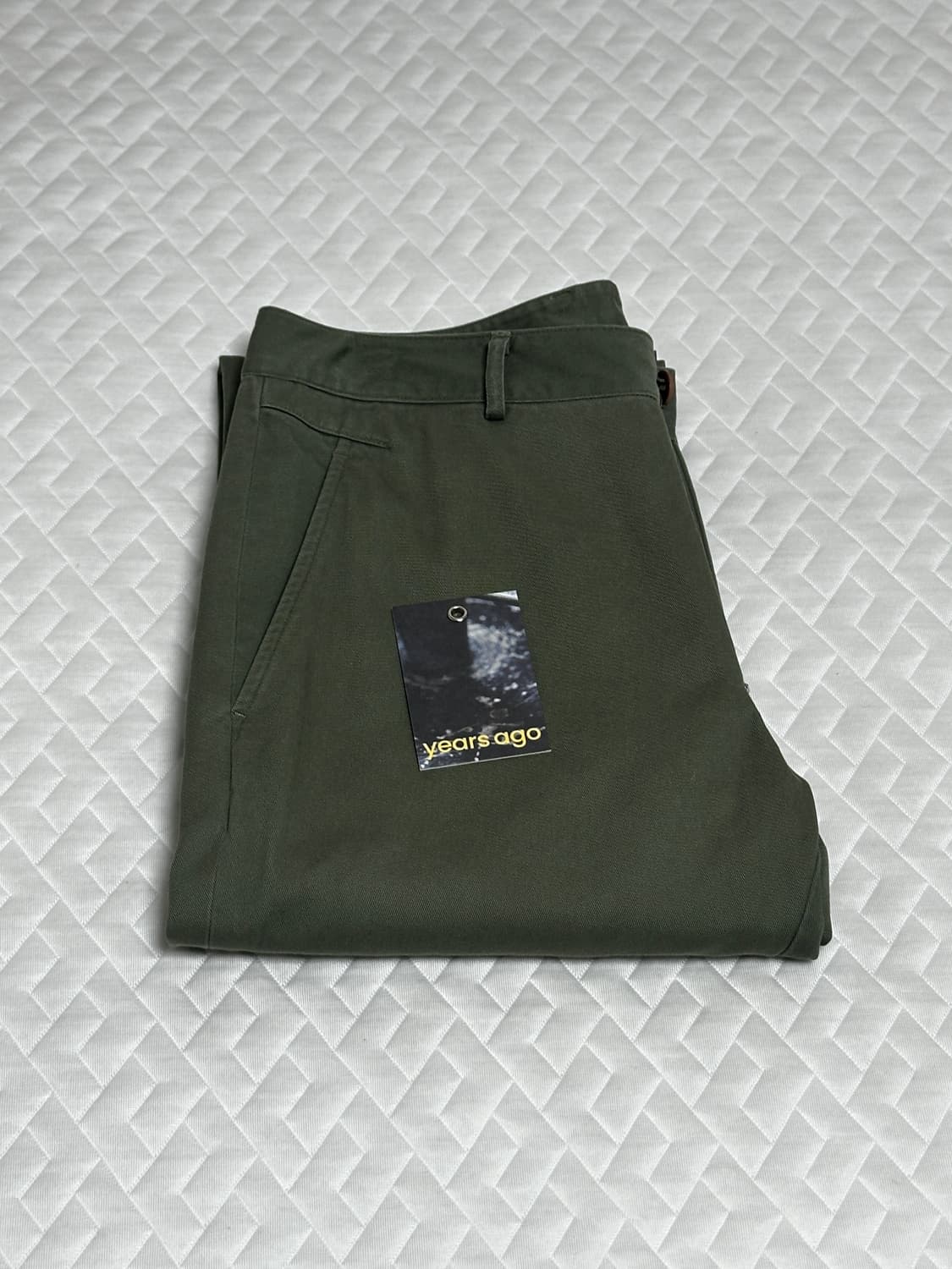 YRS Y-901 slim straight chino sage green 상품이미지4
