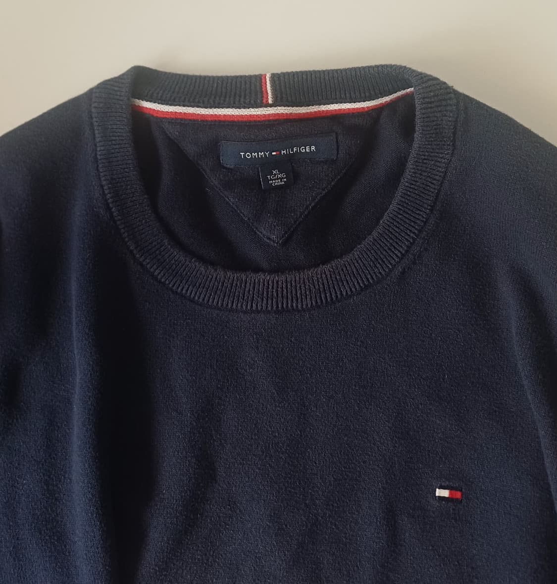 [XL/105-110] 타미 힐피거 에센셜 코튼 크루넥 니트 (네이비) 상품이미지5