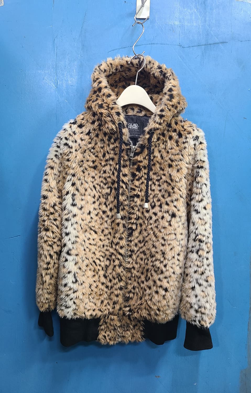 일본빈티지 레오파드호피퍼후드자켓like떠그클럽 상품이미지5