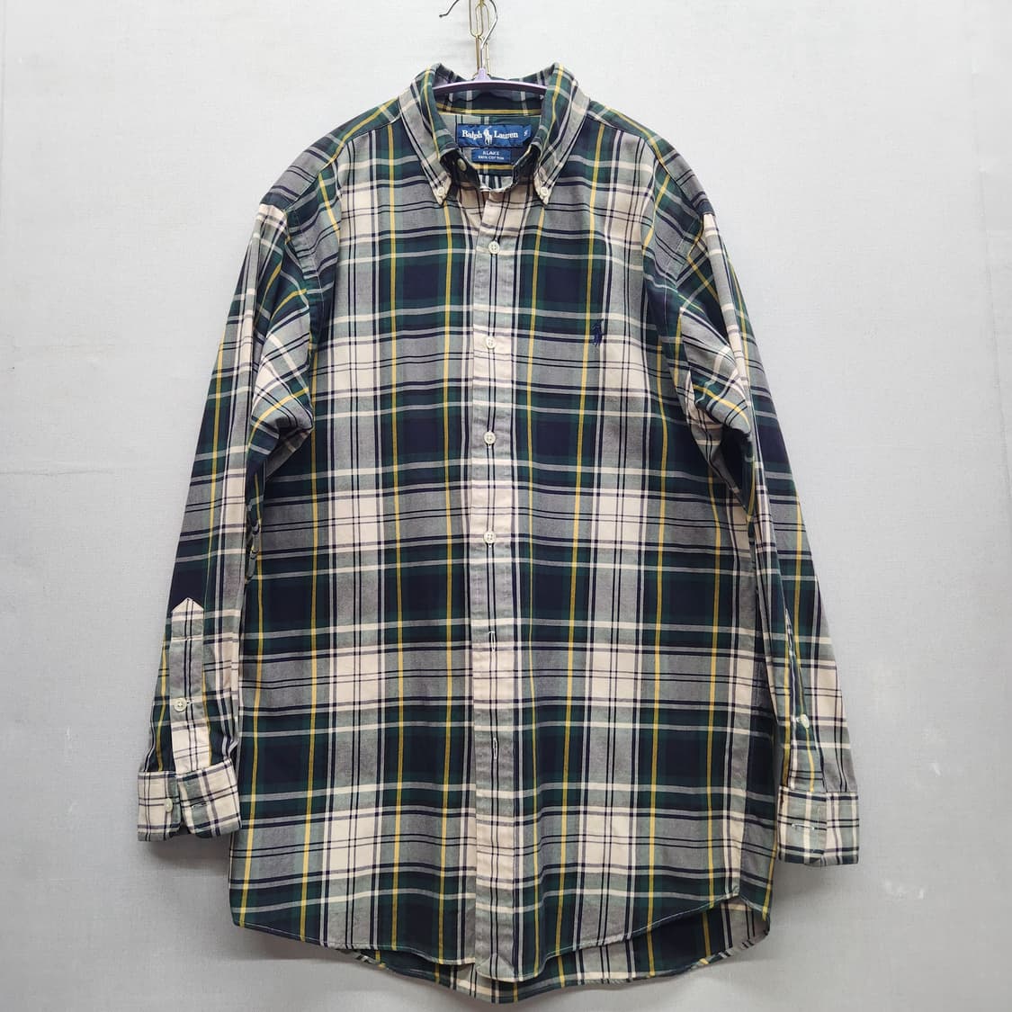 폴로랄프로렌 로고 플란넬 체크 브레이크 셔츠 S(L) 상품이미지1