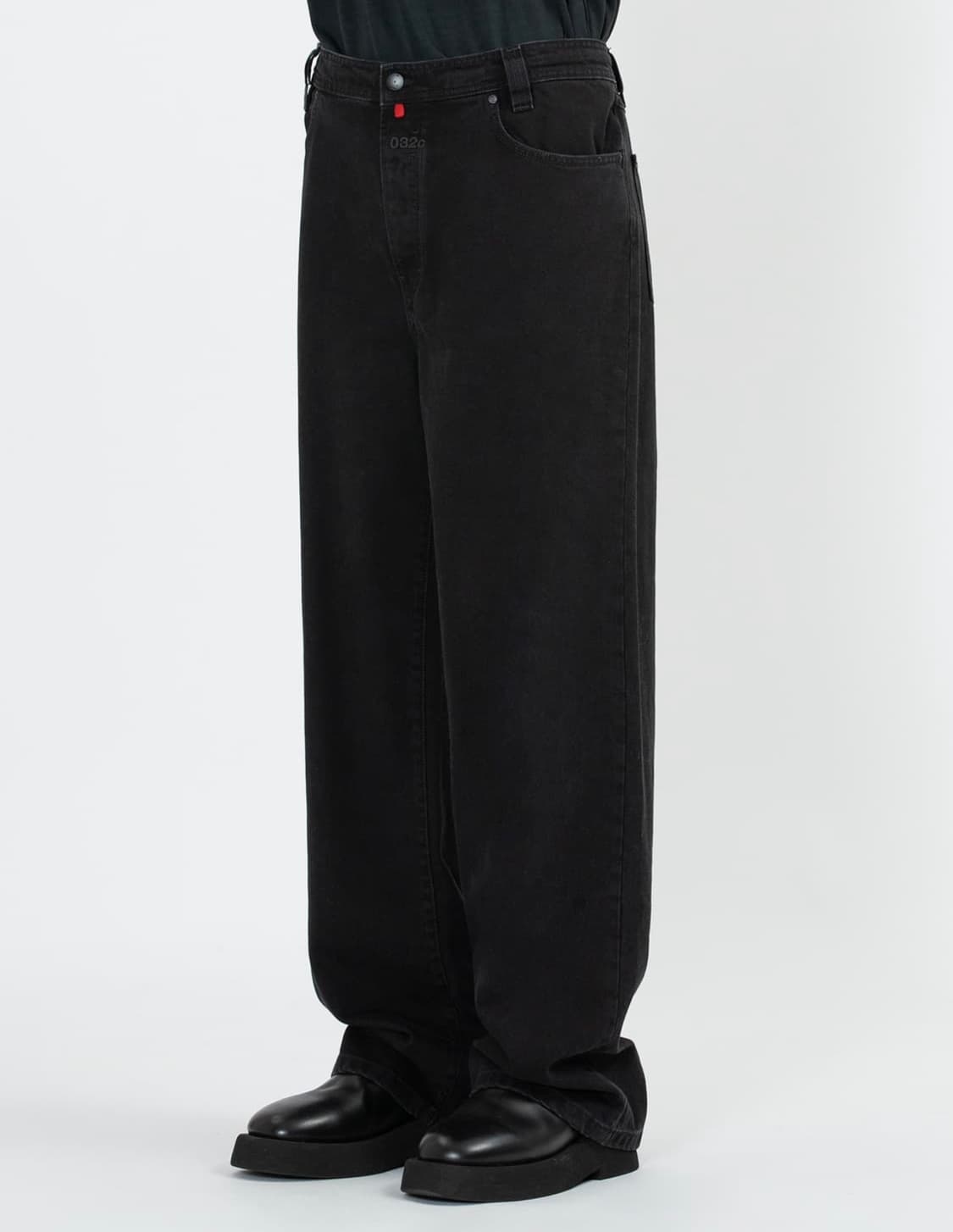 032c 뉴 클래식 와이드 레그 진 블랙 [M] 상품이미지2