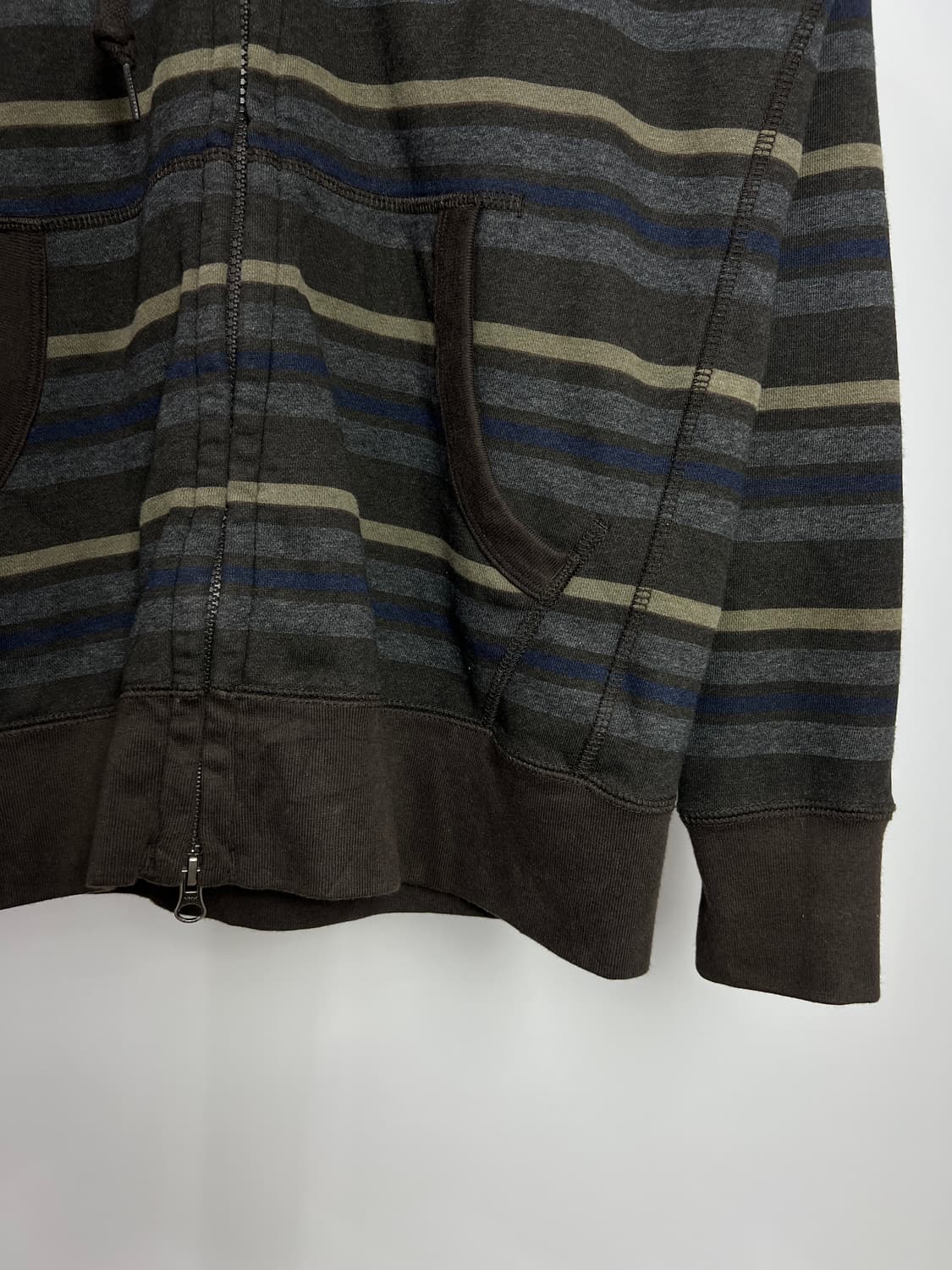 빈티지 스트라이프 후드 집업  상품이미지3