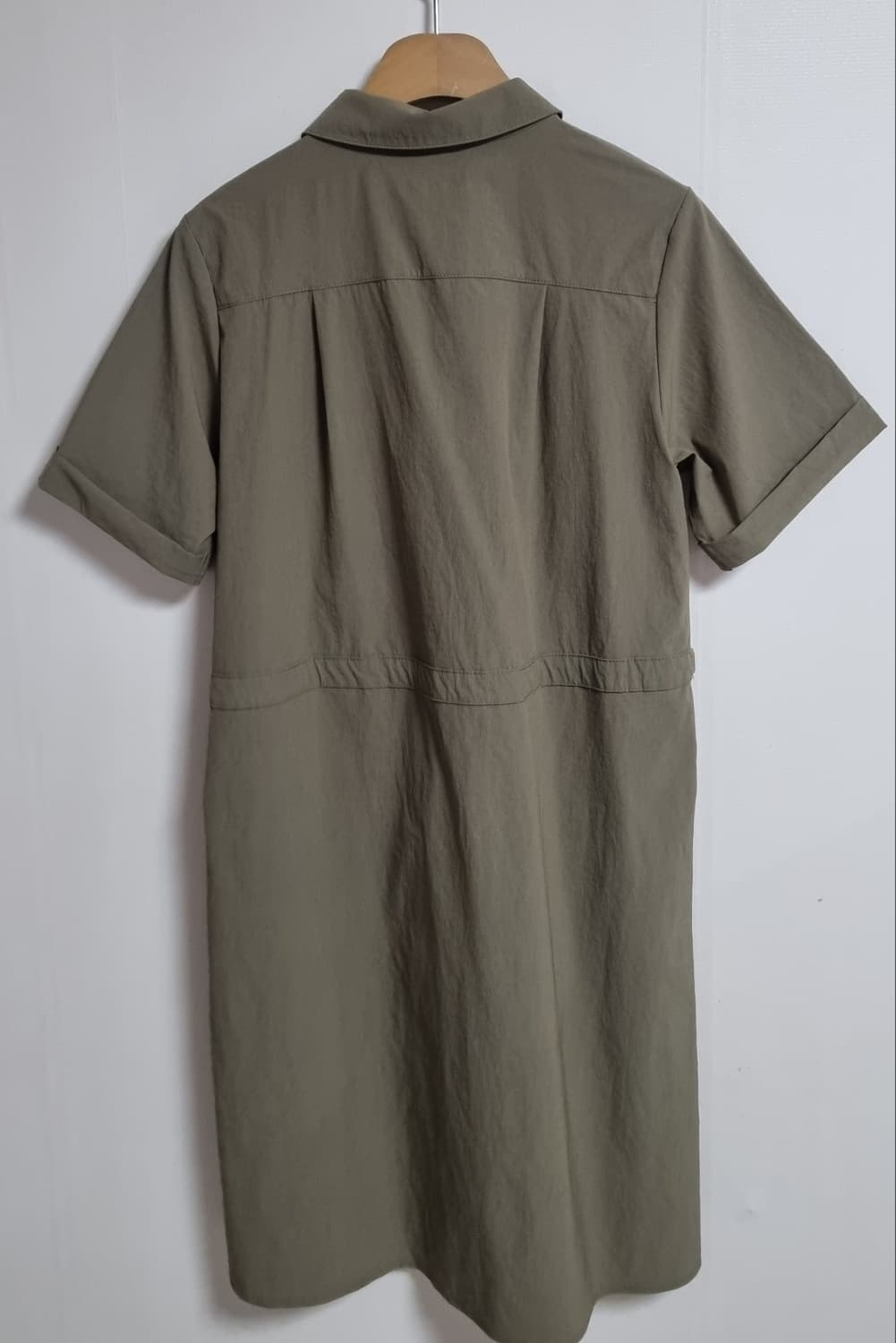 S ) JEEP 지프 카키 나일론 바스락 반팔원피스 상품이미지2