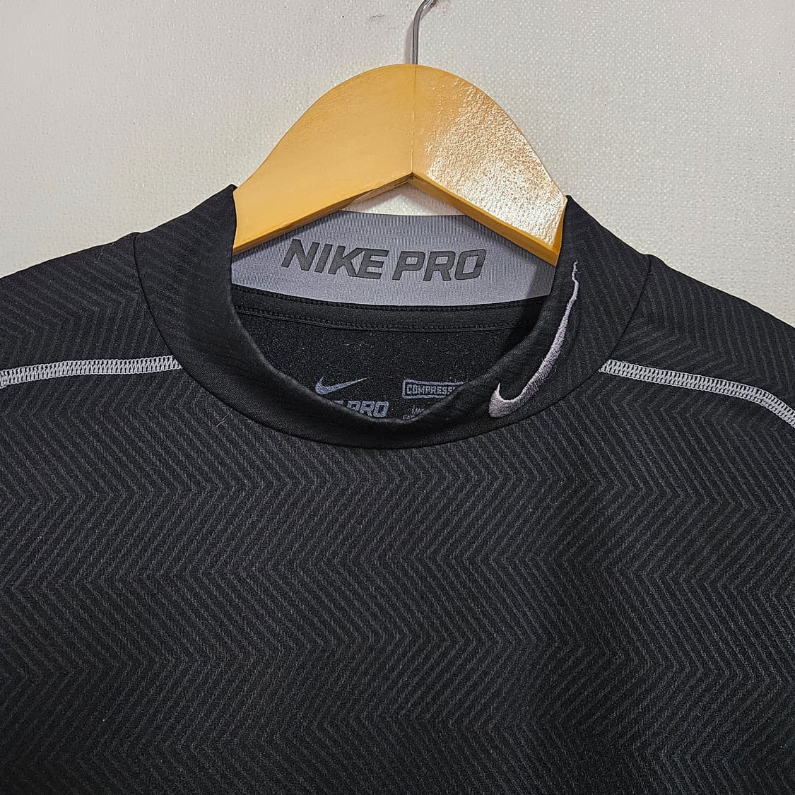 L 나이키 프로 드라이핏 기능성 모크넥 긴팔티셔츠 상품이미지3