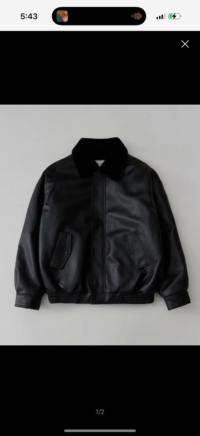 620 VEGAN LEATHER MUSTANG_BLACK 상품이미지1