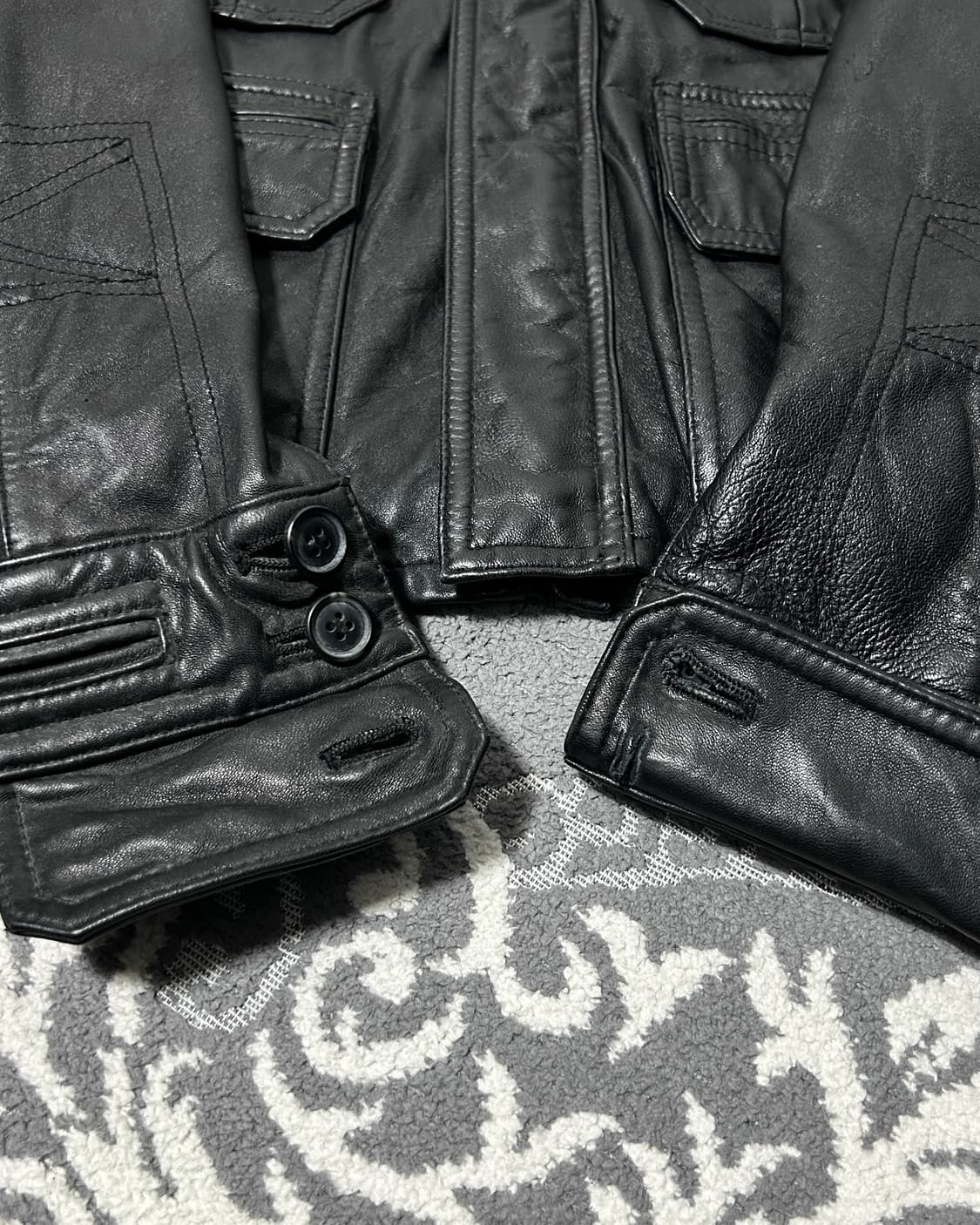 더블 커프스 나폴레옹 램스킨 자켓 상품이미지6