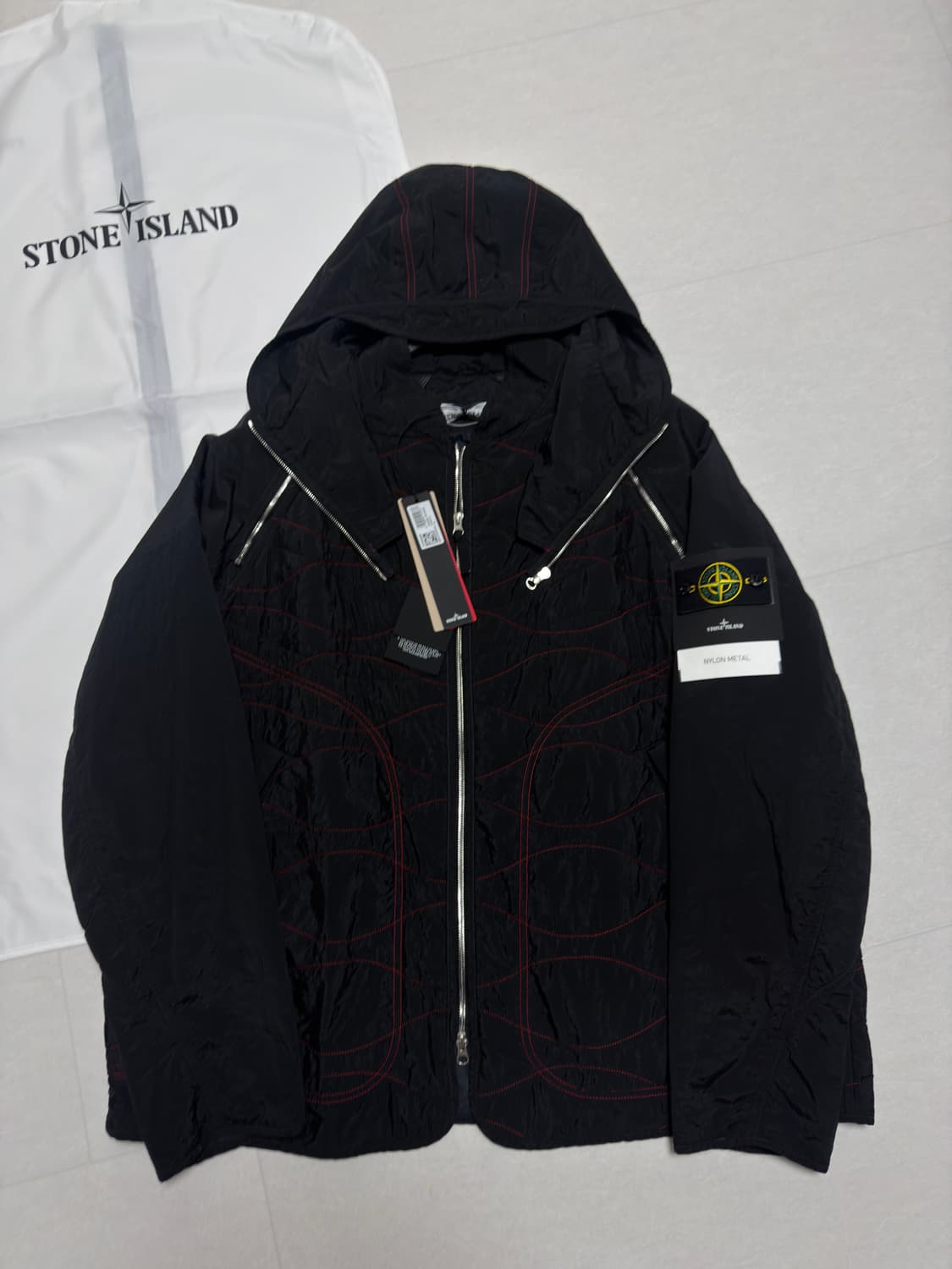 [레어,XXL] 스톤아일랜드 이어 오브 더 스네이크 나일론 메탈 자켓 상품이미지6