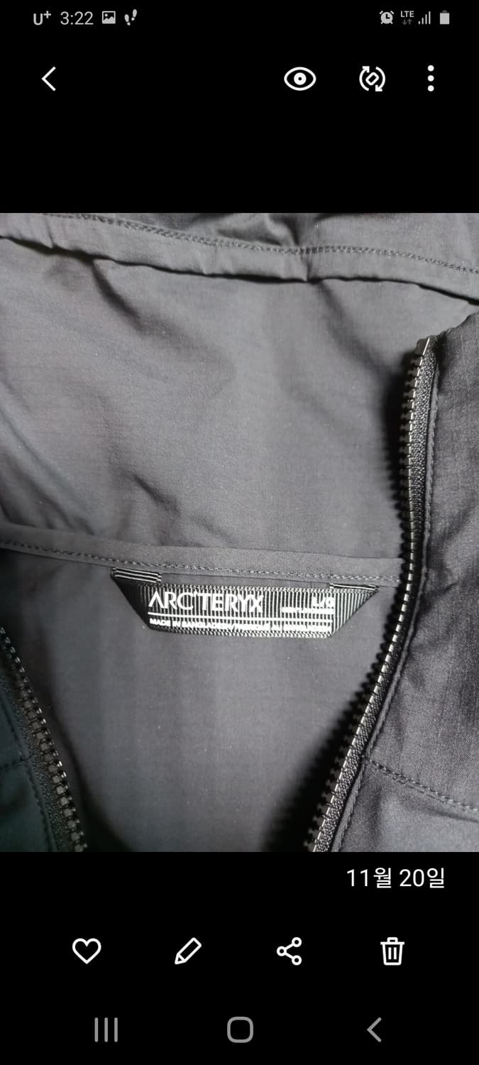 아크테릭스 스쿼미시 후디 블랙 L(실용105) 상품이미지3