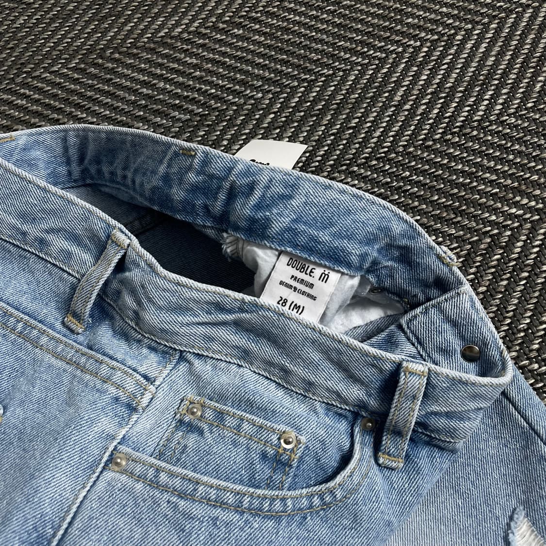 빈티지 우먼스 커팅 데님 쇼츠o 2938 상품이미지4