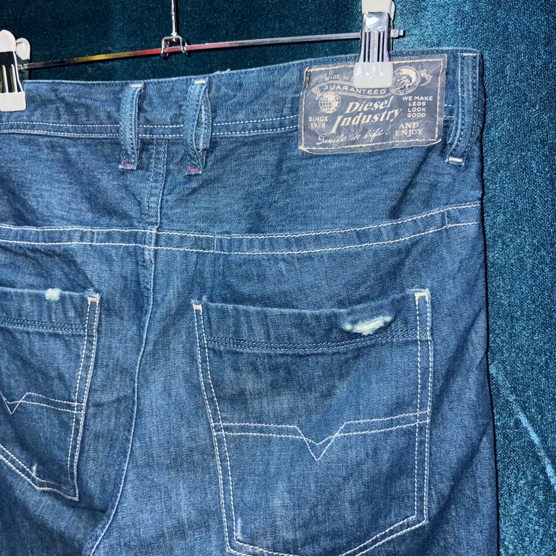 (31) 디젤 브래덤 데미지 생지 데님 팬츠 상품이미지6