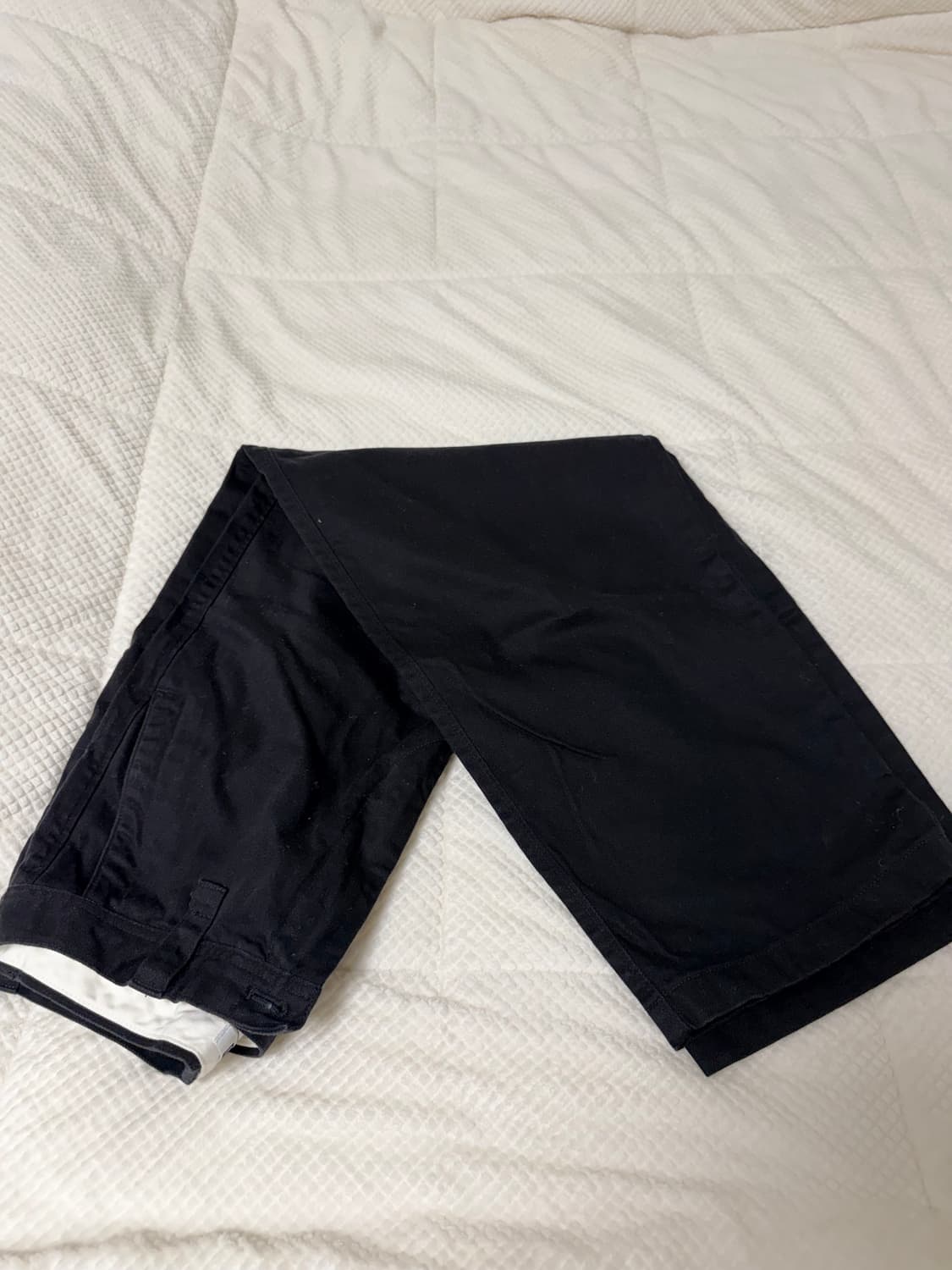 유니클로U 와이드핏치노팬츠 79 블랙 상품이미지1