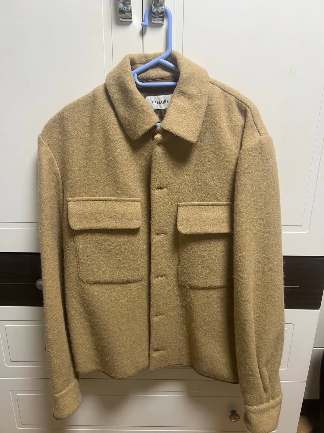 르메르 Lemaire/알파카 오버 셔츠 자켓/44(최우식 착용) 상품이미지3