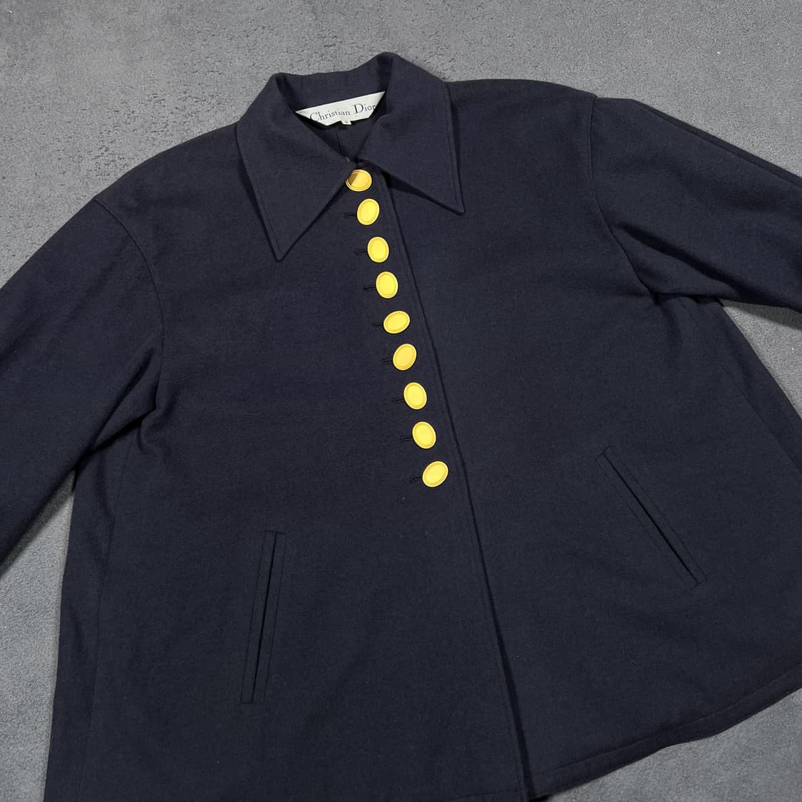 90's 디올 금장 울 자켓 상품이미지2