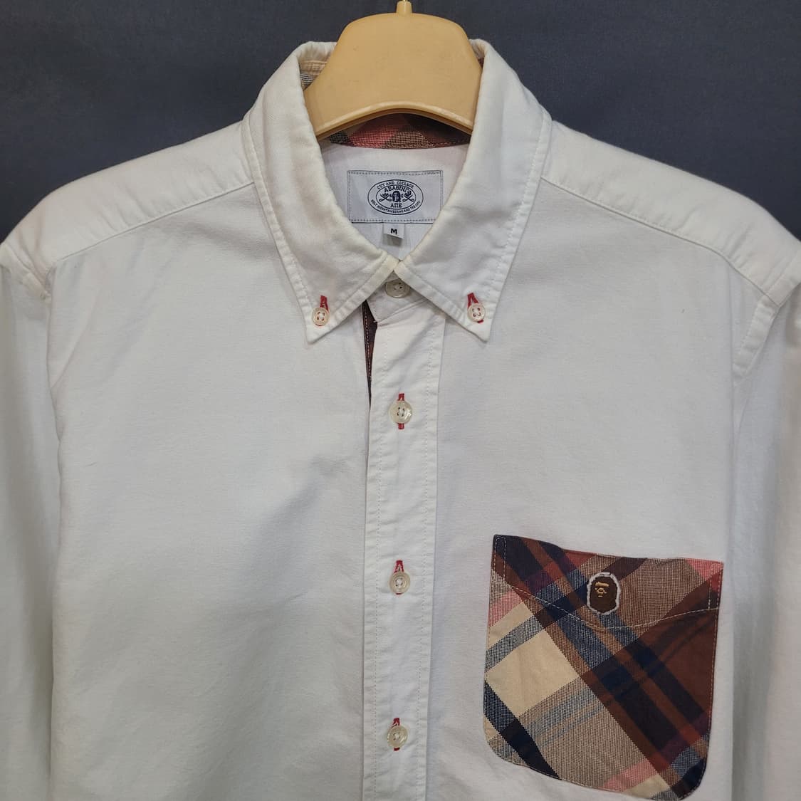 bape oxford patch shirt 베이프 옥스포드 패치 셔츠 상품이미지2