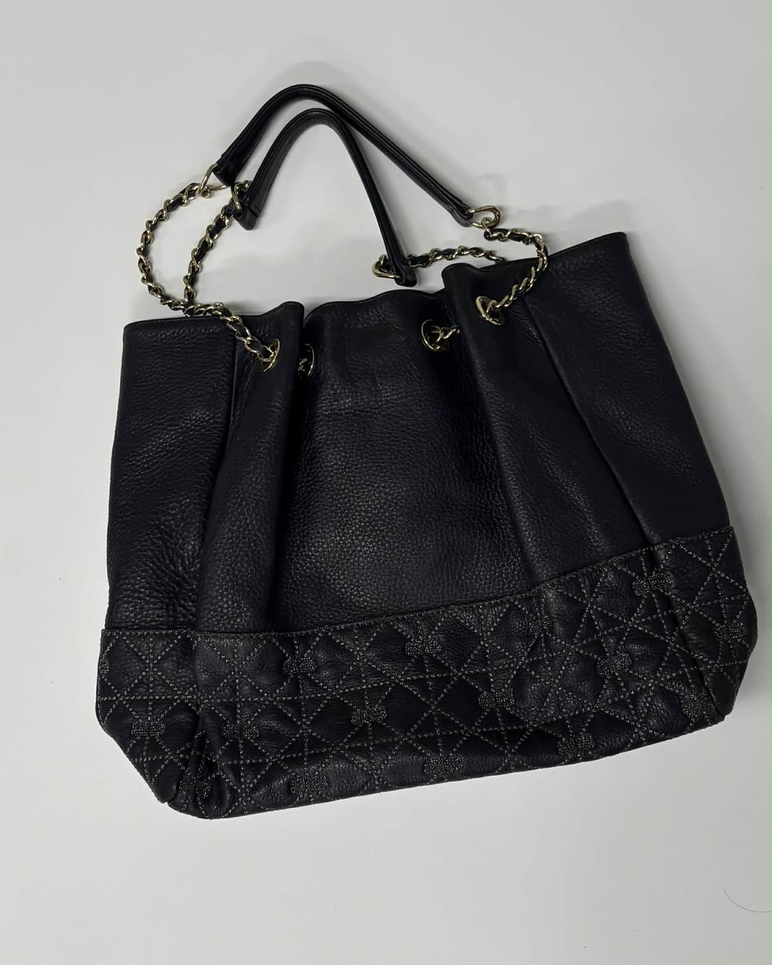 발렌시아가 BB로고 가죽 버킷 퀄팅 쇼퍼백 숄더 토트백 상품이미지5