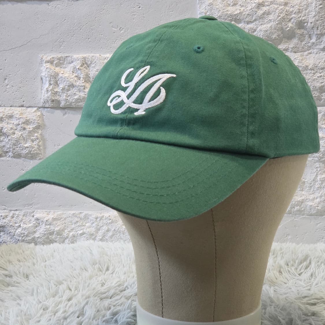 L3-1:라라폭스(LALAFOX)그린 로고 자수 볼캡Free(56-59) 상품이미지3