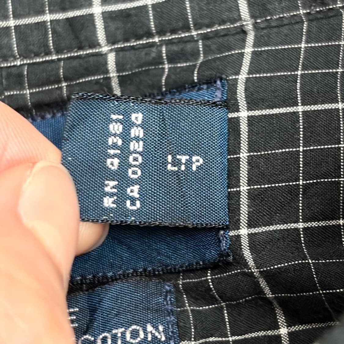 POLO 코튼 체크 셔츠 L 상품이미지5