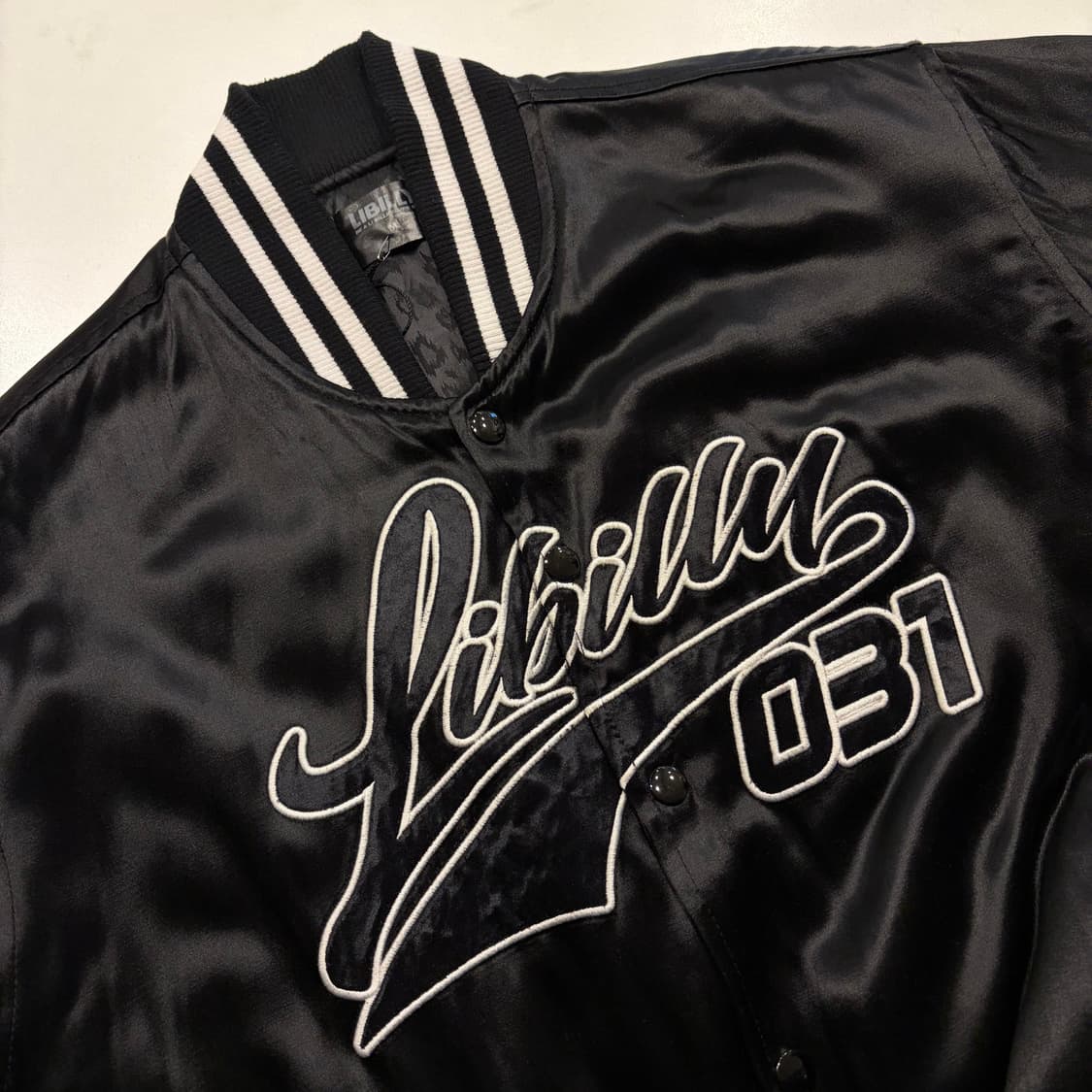 [M] 리빌리 창모 Libilly 블랙 스타디움 자켓 031 C807 상품이미지3