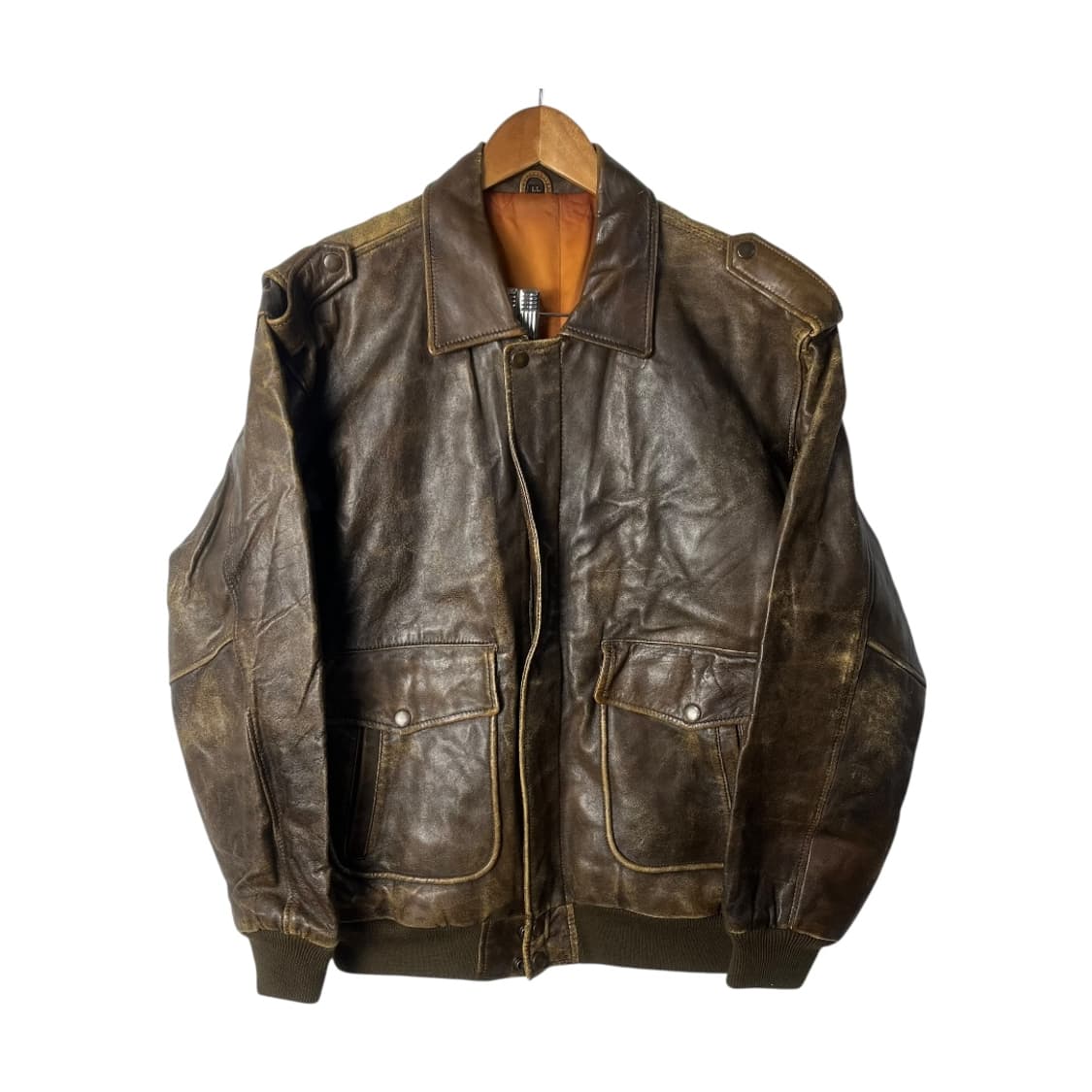 [JPN] 빈티지 A-2 램스킨 레더자켓 상품이미지1