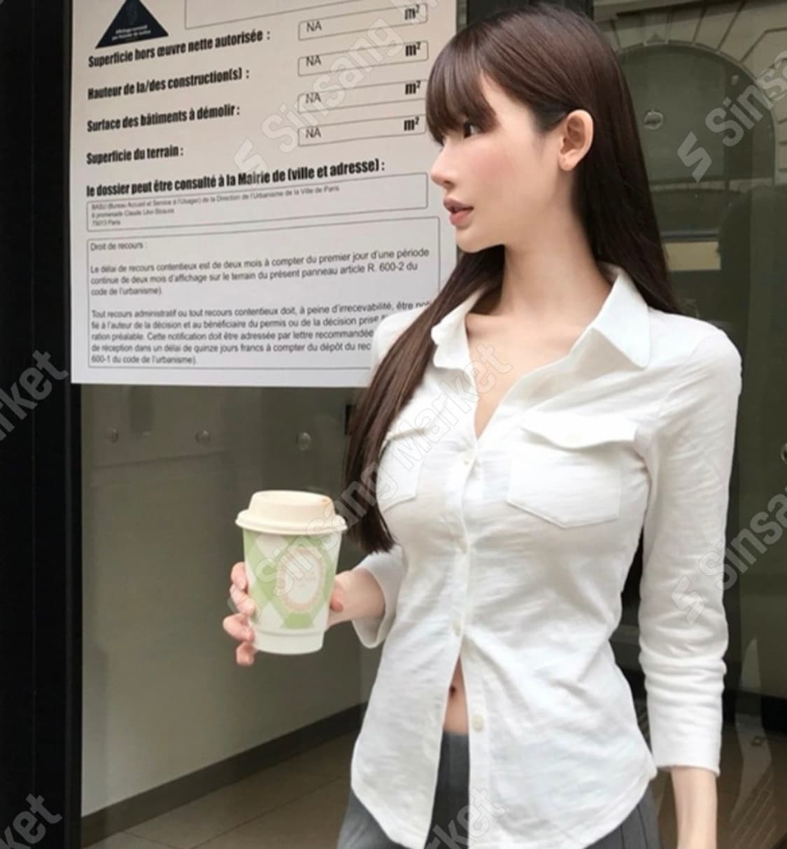 7부 셔츠 카라티셔츠 상품이미지1
