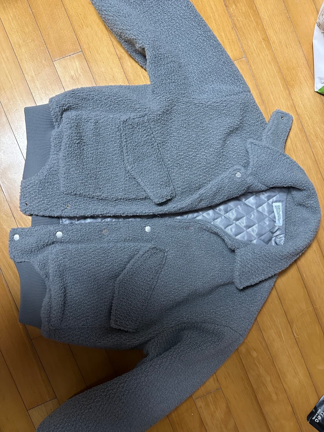 파르티멘토 부클레 그레이 누빔 패딩 자켓 상품이미지1