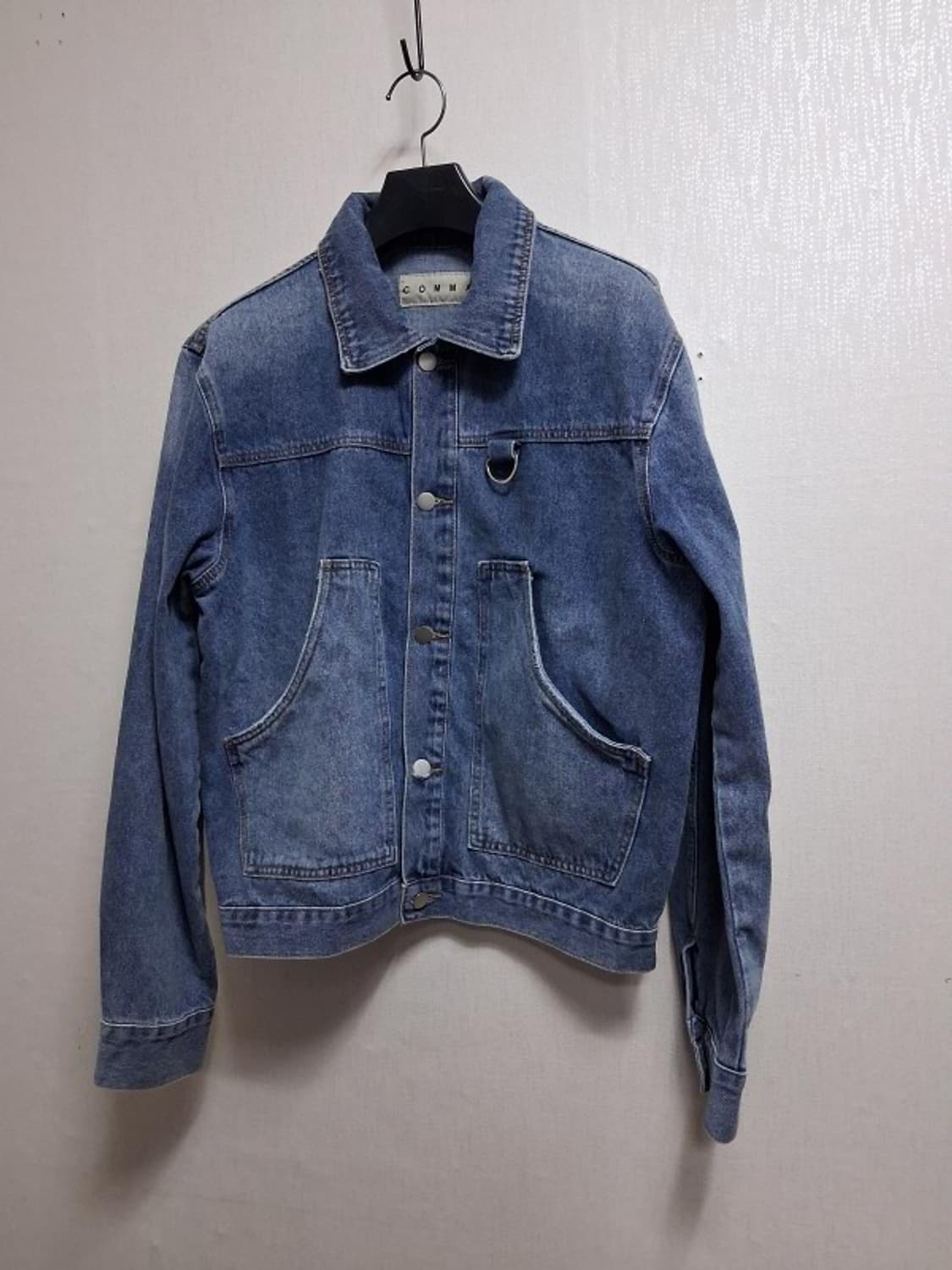 제품 남성 위싱블루  루즈핏 크롭 데님쟈켓 적당한 크롭 100까지 새거
 상품이미지1