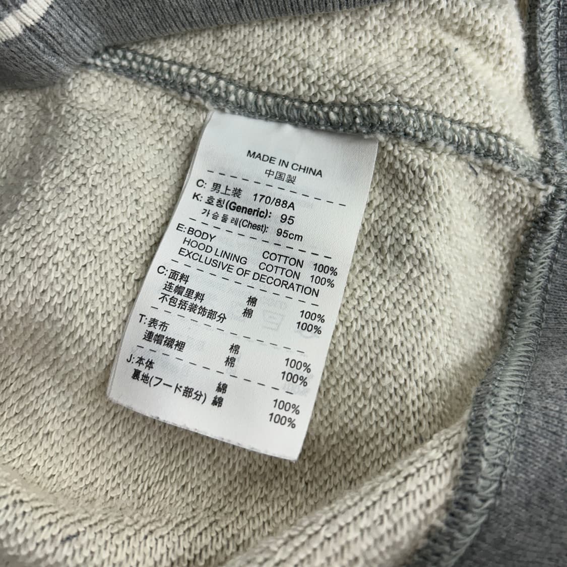 나이키 스펠아웃 로고 그레이 베이스볼 풀집업 후디 상품이미지7