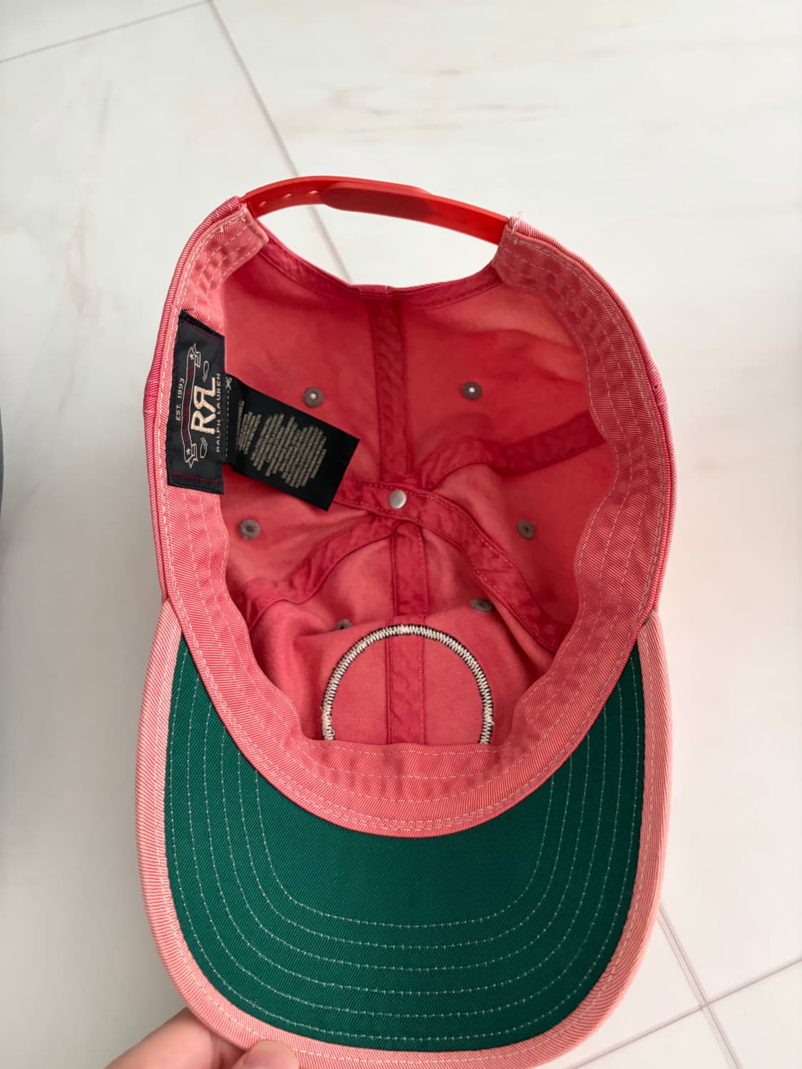 rrl 윙 로고 볼캡 레드 상품이미지2