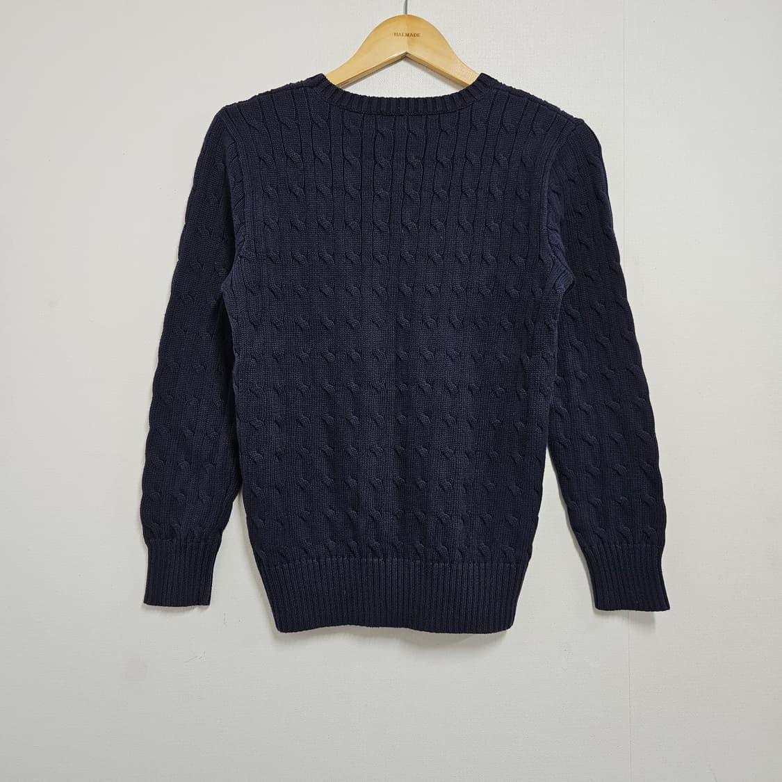 폴로 랄프로렌 네이비 꽈배기 니트 키즈L 상품이미지2