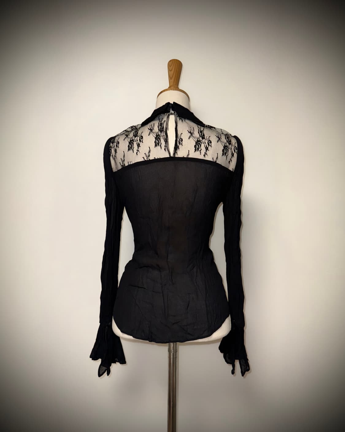 시스루 레이스 고스블라우스 상품이미지4