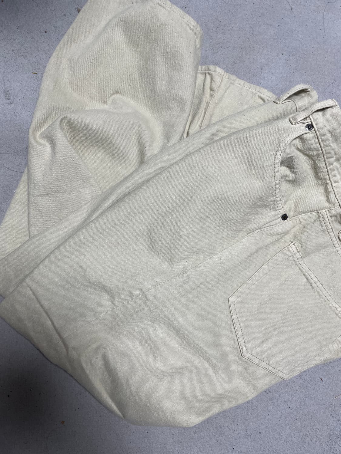 (4 ) 오라리 보타니컬 셀비지 데님 팬츠 상품이미지2