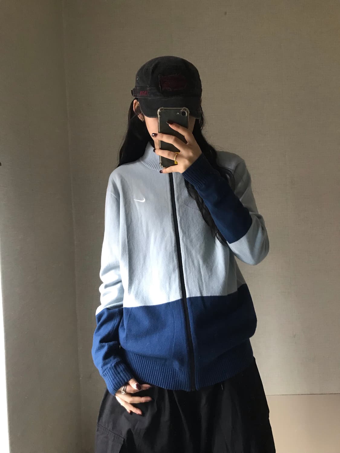 나이키 연하늘 니트집업 상품이미지4