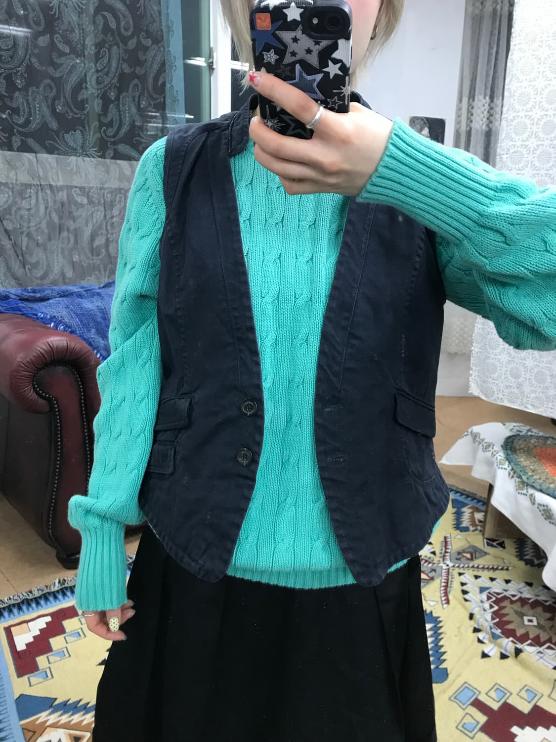 제페니즈 빈티지 베스트 자켓  상품이미지1