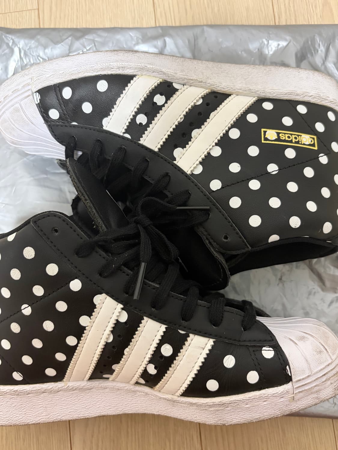 아디다스 슈퍼스타 업 달마시안 도트 225-230 상품이미지2