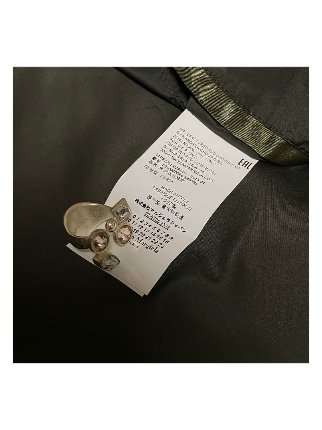 마르지엘라 스플릿 햄 컷아웃 봄버 자켓 아카이브 아티저널 ma1 상품이미지7