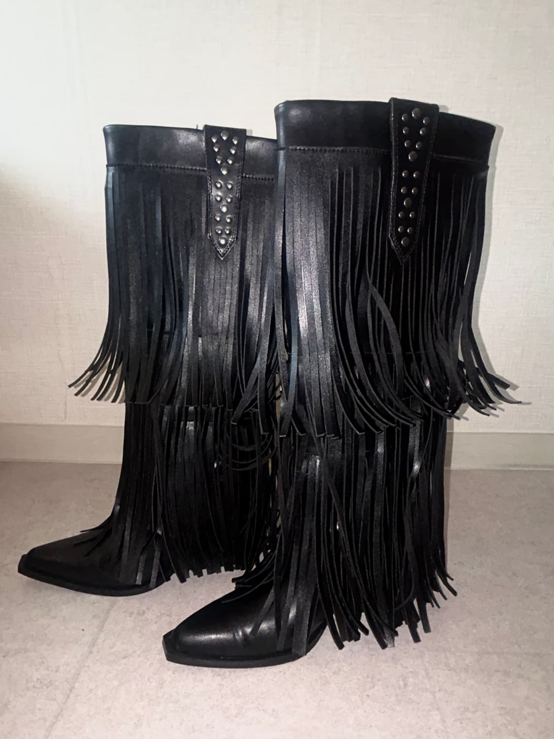 폴앤베어 프린지 롱부츠 상품이미지1