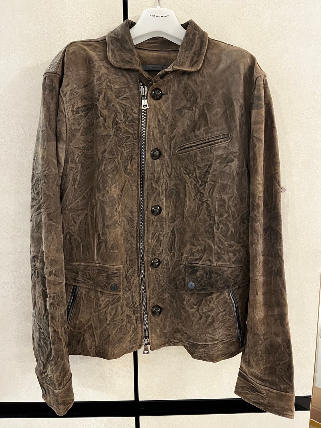 존바바토스 더티워싱 가죽 카코트/50 상품이미지1