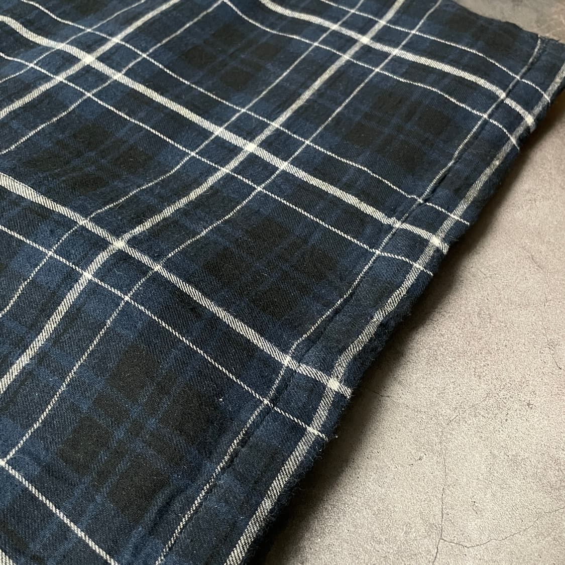 BASIC EDITIONS 빈티지 네이비 체크 퀄팅 셔츠자켓 A00452 상품이미지8