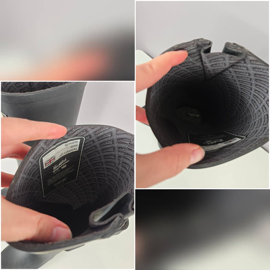 락피쉬 웨더웨어 롱 레인부츠 UK3 (230-235) US36 블랙 상품이미지9