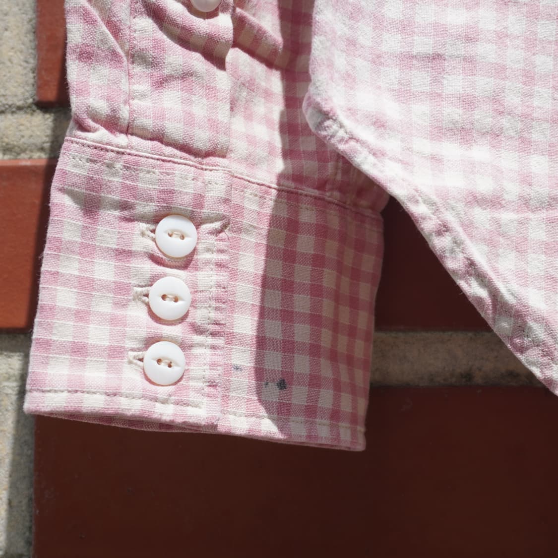 RRL pink plaid western shirt 상품이미지5