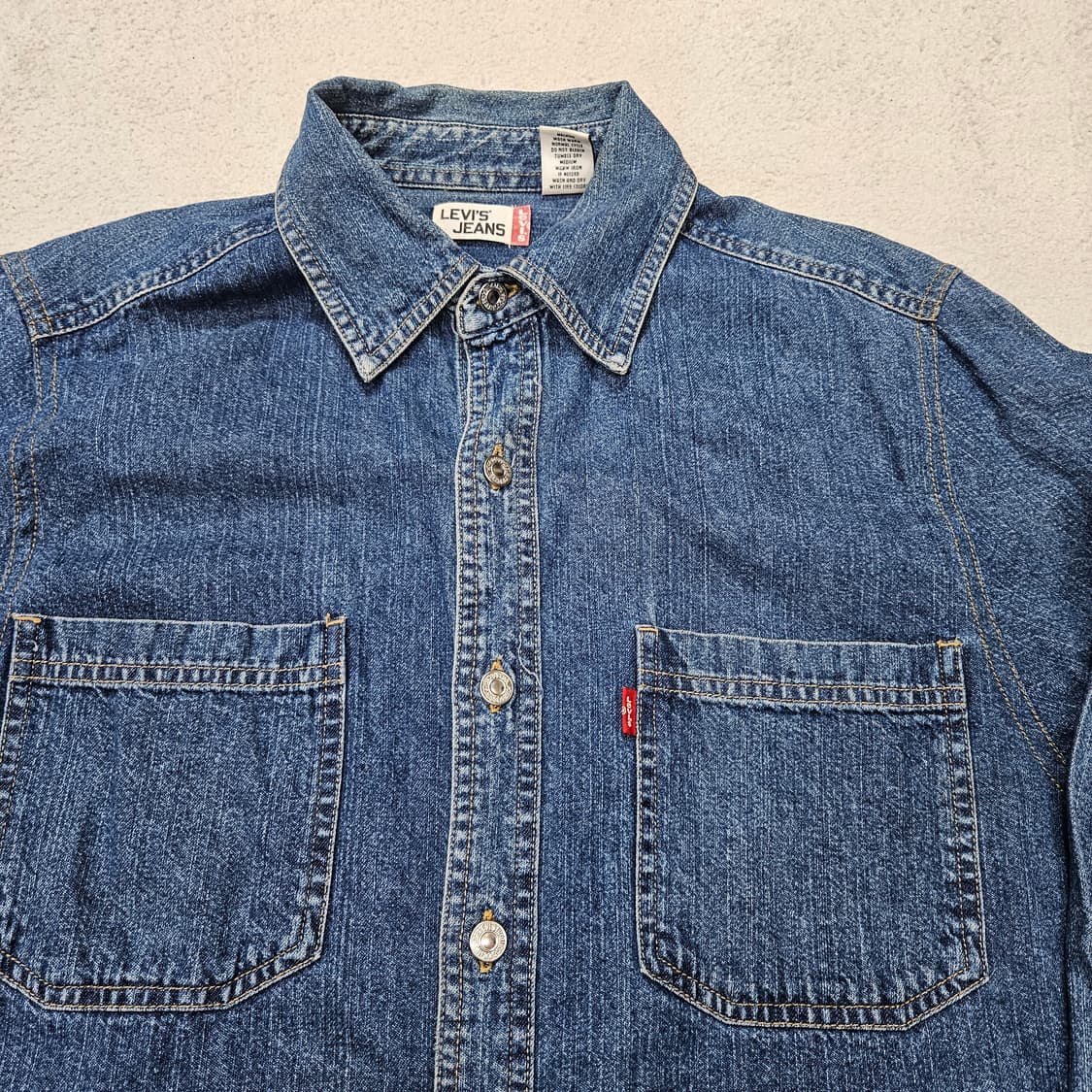 00s 리바이스 데님 셔츠 M 상품이미지3