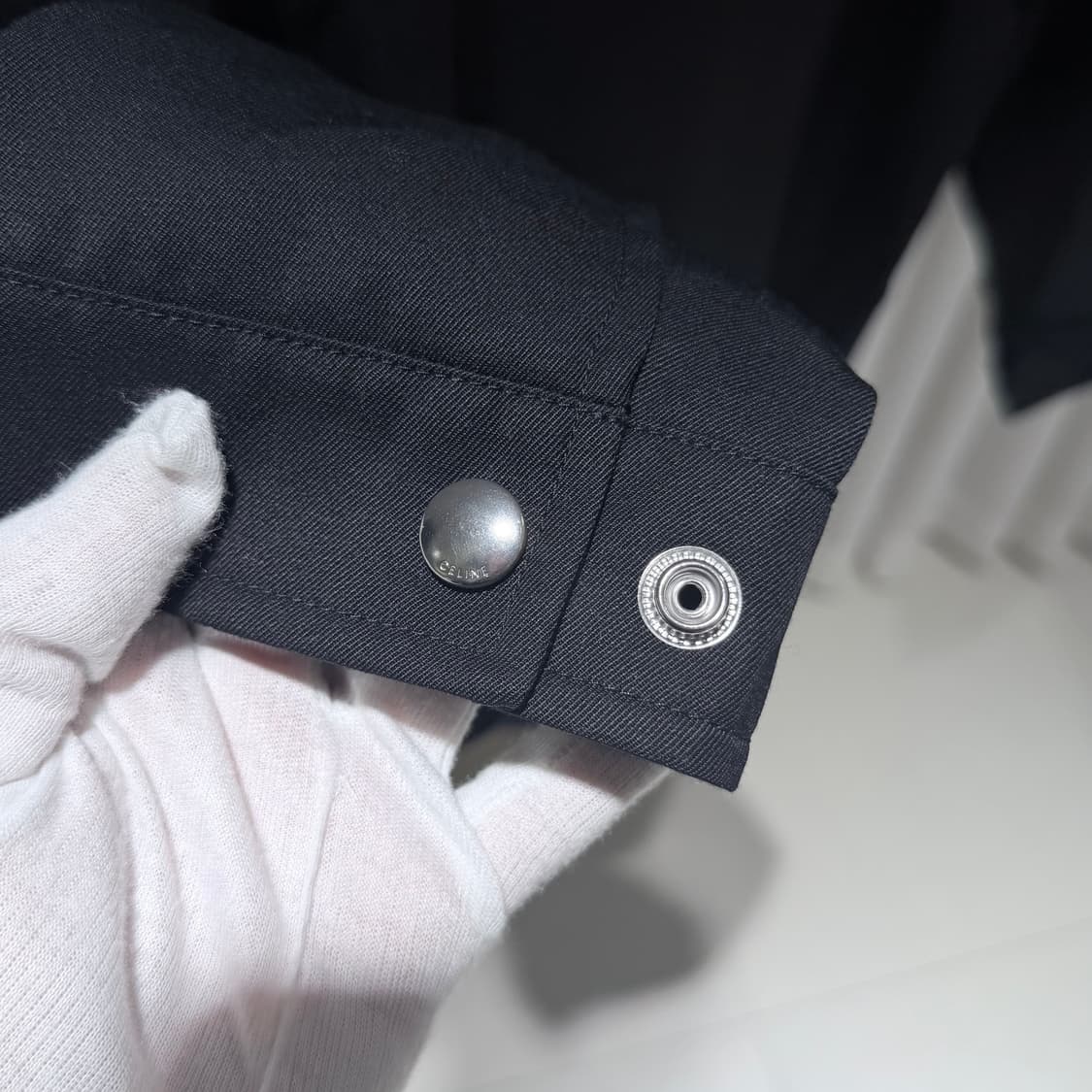 (A+/54) 셀린느 트리옹프 울트윌 블루종 봄버 자켓 블랙 상품이미지6