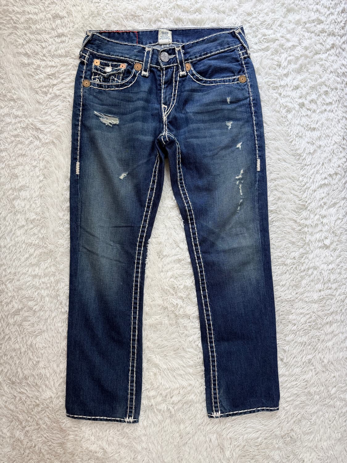 트루릴리전(True Religion) '리키 슈퍼 T' 빈티지 워싱 데님 상품이미지5