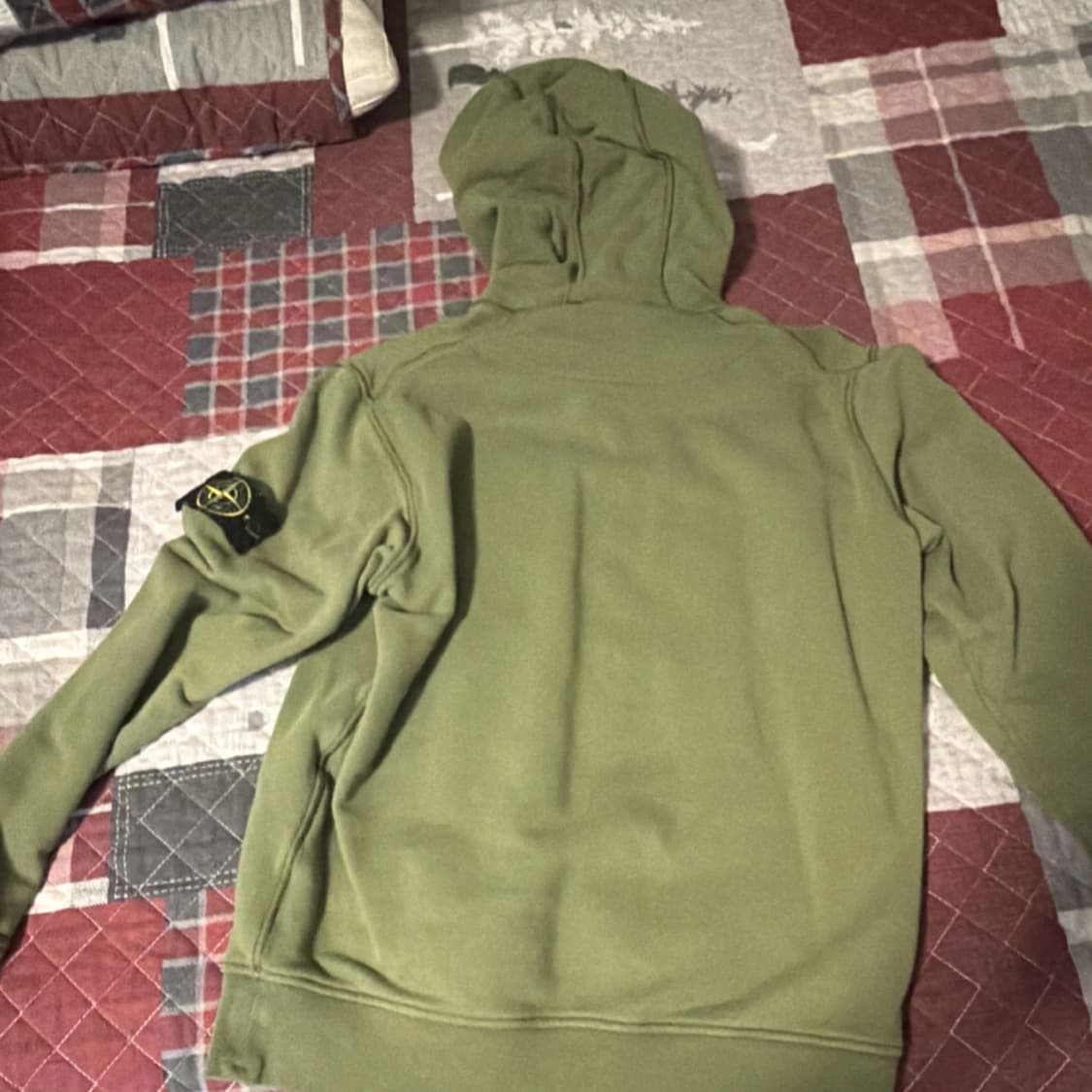 스톤 아일랜드 브러시드 코튼 플리스 후드 스웻셔츠 상품이미지2