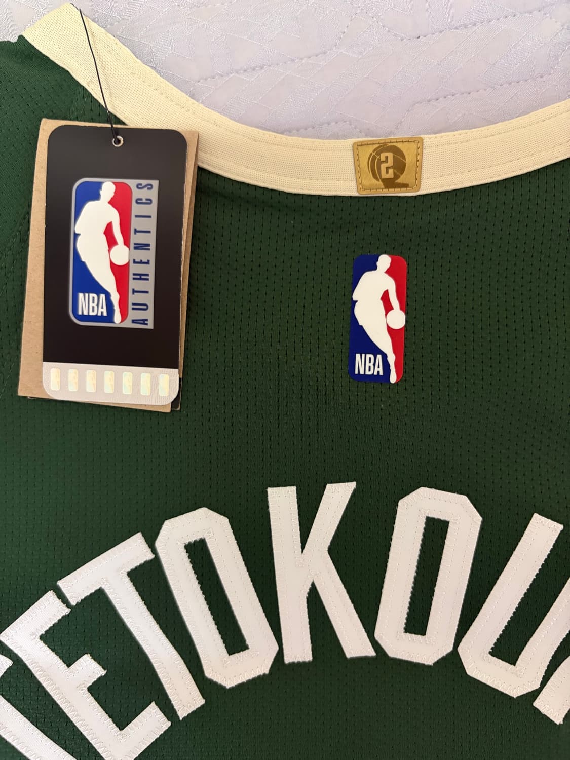 NBA 밀워키 벅스 야니스 아데토쿤보 어센틱 스윙맨 져지 상품이미지6