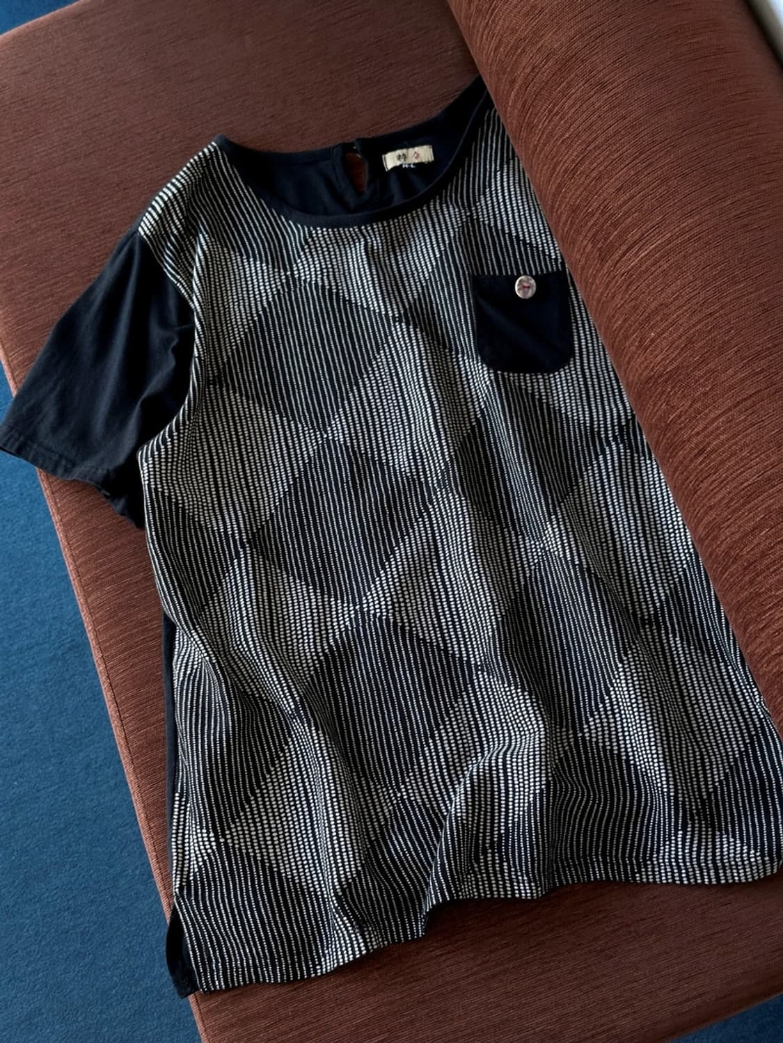 Multi patterned design rayon cotton tee 상품이미지5