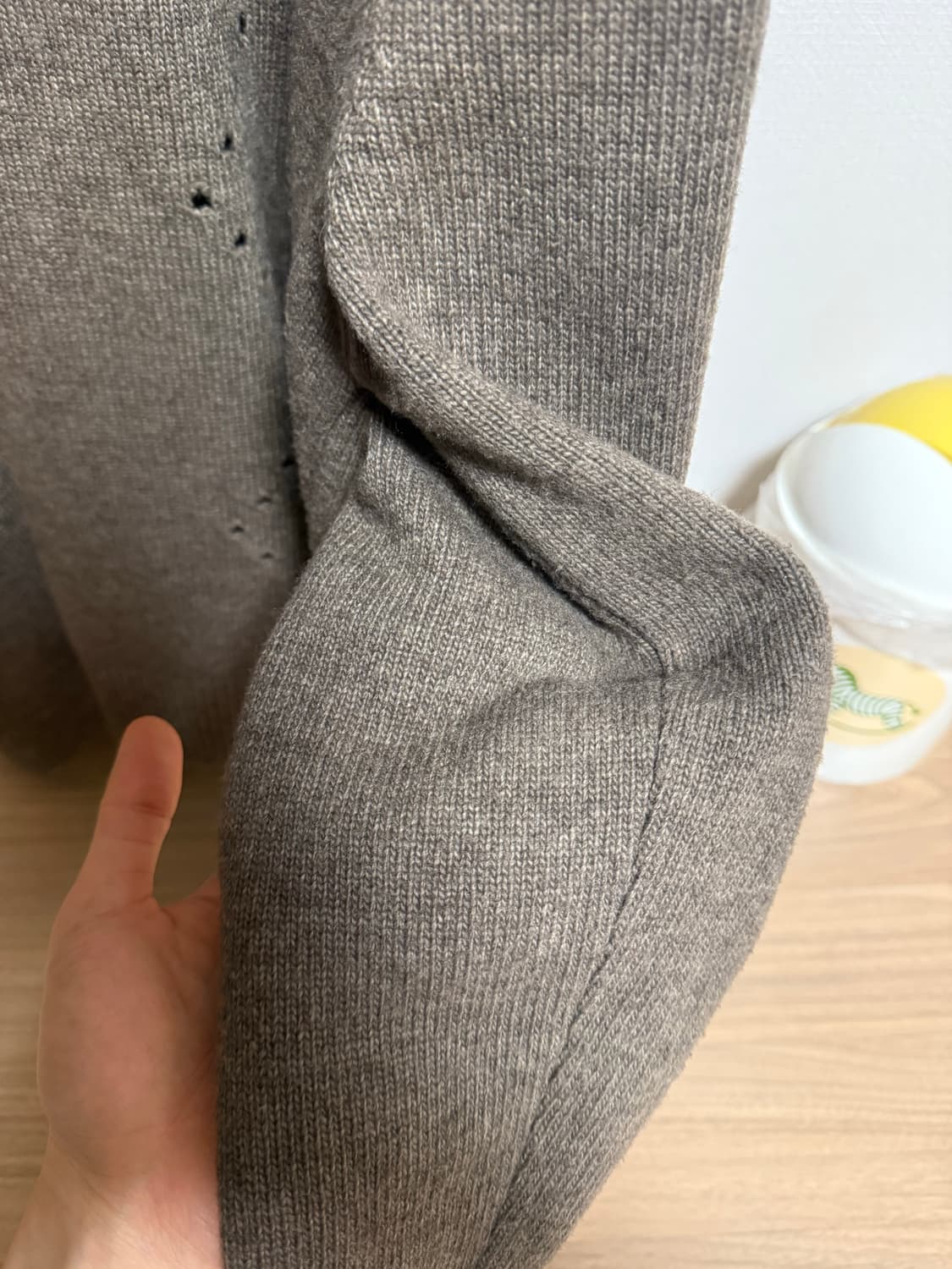 유스 아가일 가디건 브라운 L사이즈 상품이미지5