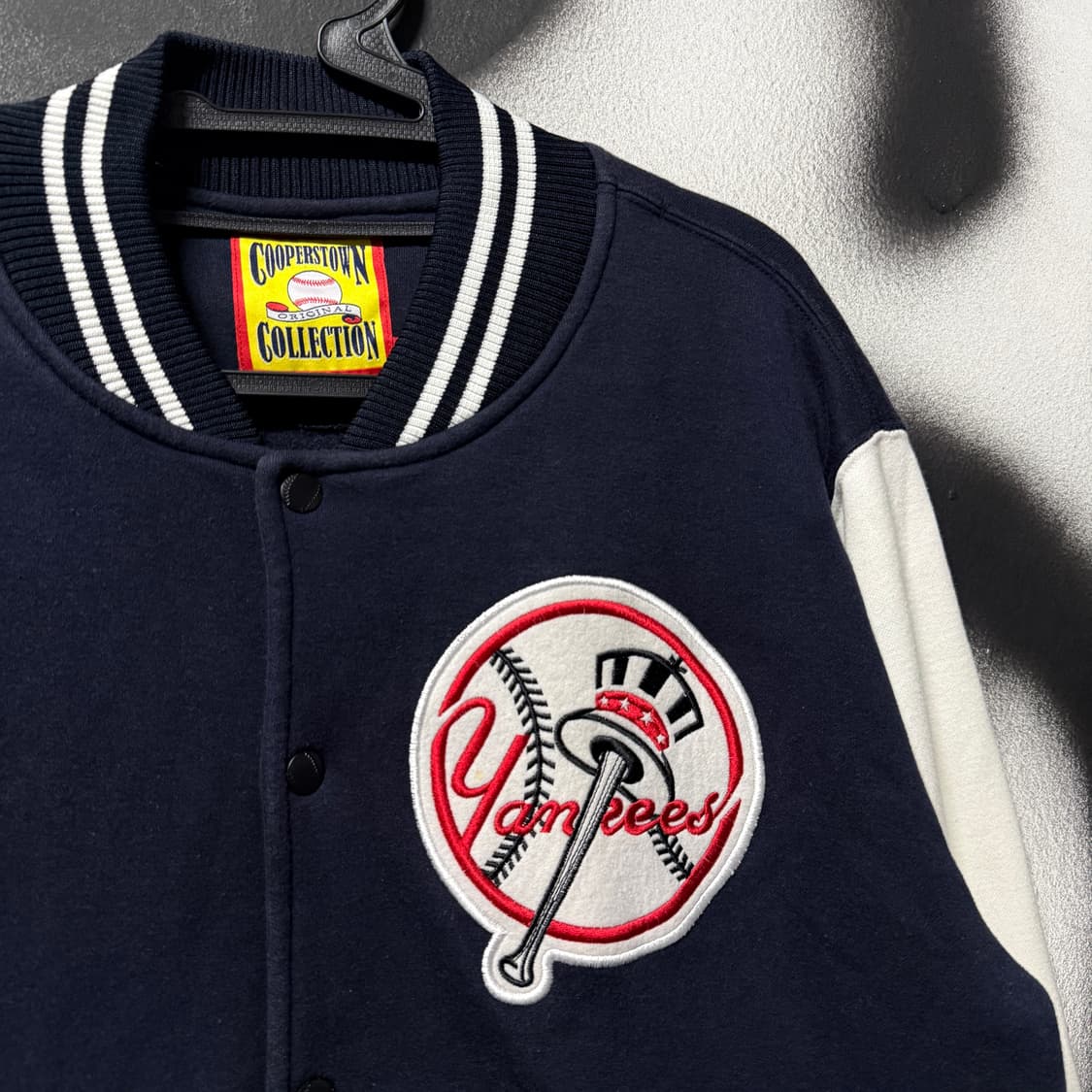 쿠퍼스타운 컬렉션 뉴욕 양키스 패치 코튼 바시티 자켓 상품이미지3